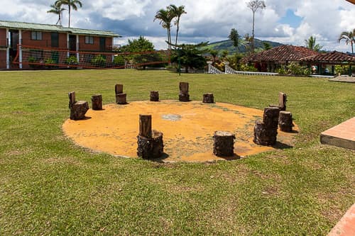 Zona de fogata, Hotel las cabañas de Maqroll, Lago Calima.