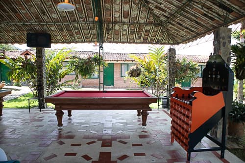 Salón de Juegos, Hotel las cabañas de Maqroll, Lago Calima.