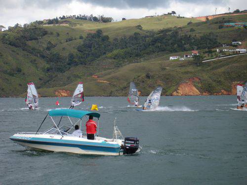 nacional de Windsurf en el Lago Calima