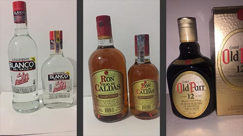 Licores nacionales e importados