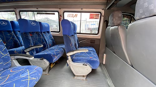 Transporte en buseta al Lago Calima